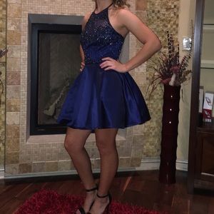 Homecoming dress, navy blue